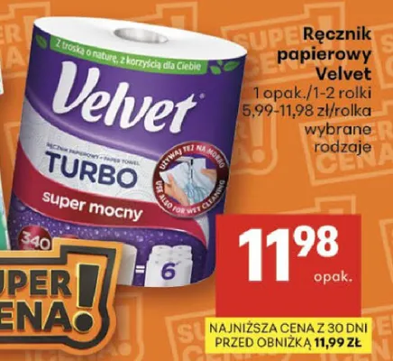 Ręcznik papierowy Turbo super mocny promocja w Delikatesy Centrum