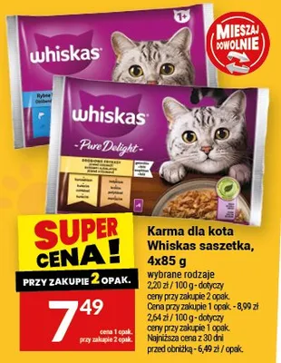 Karma dla kota Whiskas saszetka promocja w Twój Market