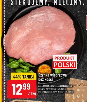 Szynka wieprzowa bez kości promocja w POLOmarket