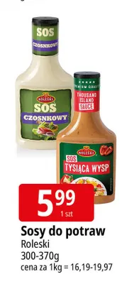 Sos Roleski Sos Czosnkowy promocja w Leclerc