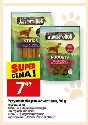 Przysmak dla psa Purina Adventuros Strips promocja w Twój Market