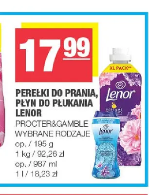 Perełki do prania Lenor promocja w SPAR