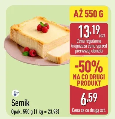 Sernik promocja w Aldi