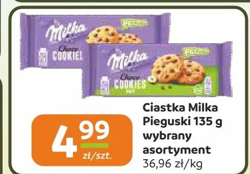 Ciastka Milka Pieguski 135g promocja w Społem Częstochowa