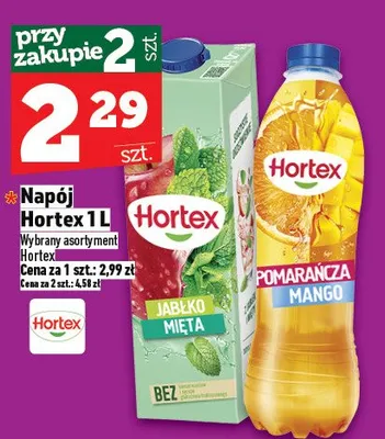 Napój Hortex promocja w TOPAZ