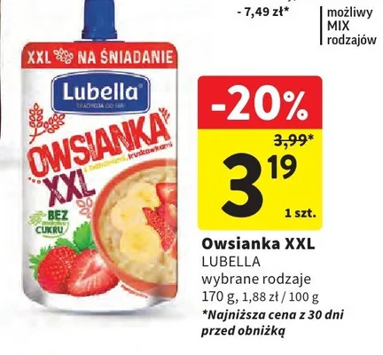 Owsianka XXL promocja w Intermarche