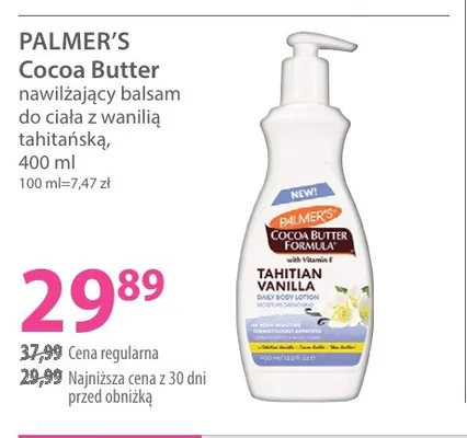 Balsam do ciała Palmer's Cocoa Butter promocja w Hebe