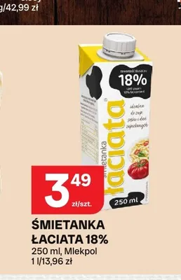 Śmietanka Łaciata 18% promocja w Chorten