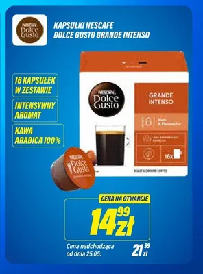 Kapsułki NESCAFE DOLCE GUSTO GRANDE INTENSO promocja w RTV EURO AGD