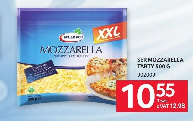 Ser mozzarella tarty Mlekpol promocja w Selgros
