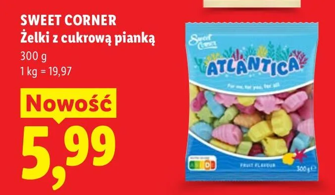 Żelki z cukrową pianką promocja w Lidl