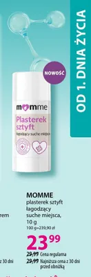 Plasterek sztyft łagodzący suche miejsca Momme promocja w Hebe