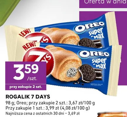 Rogalik 7 Days Oreo promocja w Stokrotka