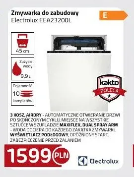 Zmywarka do zabudowy Electrolux EEA23200l promocja w kakto.pl