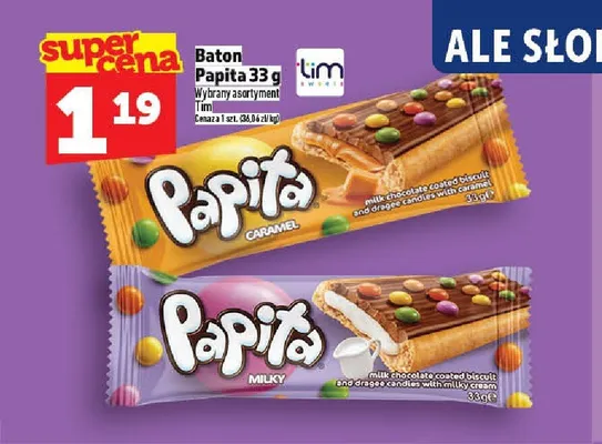 Baton Papita Caramel promocja w TOPAZ