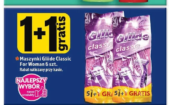 Maszynki Gliide Classic For Woman 6-pak promocja w TOPAZ