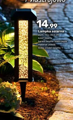 Lampka solarna promocja w Bricomarche