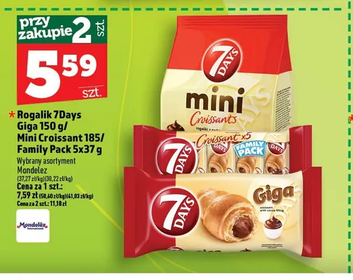 Rogalik 7Days Mini Croissant promocja w TOPAZ