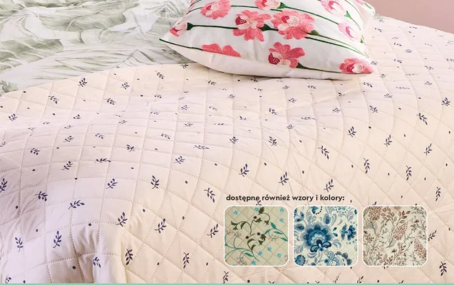 Narzuta pikowana na łóżko promocja w Biedronka