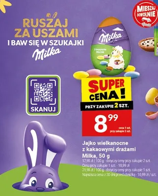 Jajko wielkanocne z nadzieniem z drazami promocja w Twój Market