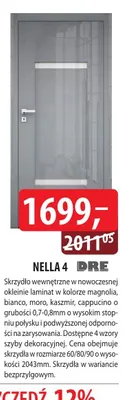 Skrzydło wewnętrzne Nella 4 promocja w Dobre Dla Domu