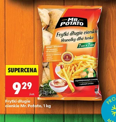 Frytki długie cienkie promocja w Biedronka