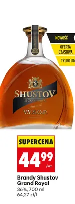 Brandy Shustov Grand Royal promocja w Biedronka