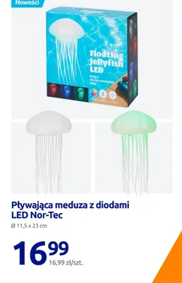 Pływająca meduza z diodami LED promocja w Action