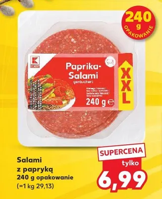 Salami z papryką promocja w Kaufland