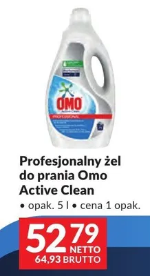 Profesjonalny żel do prania Omo Active Clean promocja w Makro