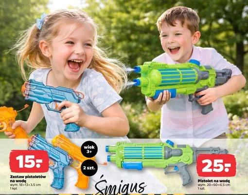 Pistolet na wodę promocja w Netto