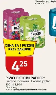 Piwo Okocim Radler kwaśne jabłko promocja w Chata Polska