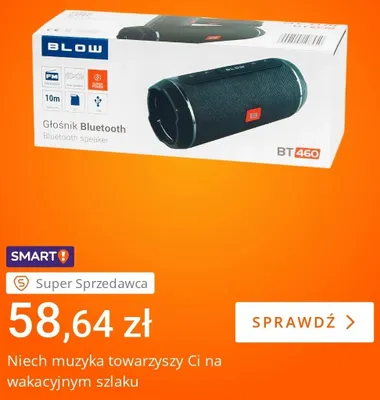 Głośnik Bluetooth Blow BT460 promocja w Allegro