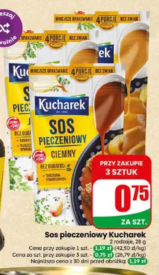 Sos pieczeniowy ciemny Kucharek promocja w Dino