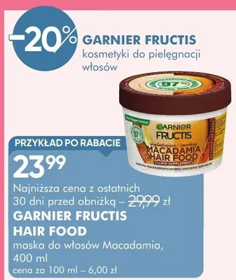 Maska do włosów Macadamia Hair Food promocja w Super-Pharm