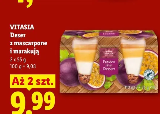 Deser z mascarpone i marakują Vitasia promocja w Lidl