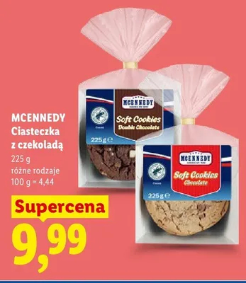 Ciasteczka z czekoladą Chocolate Mcennedy promocja w Lidl