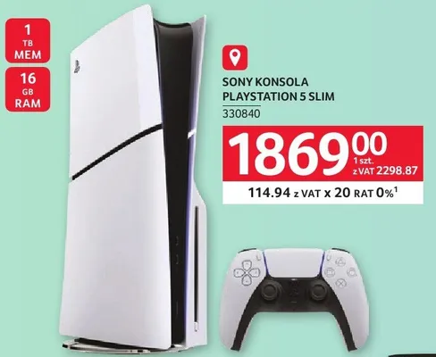Konsola PlayStation 5 Slim Sony promocja w Selgros