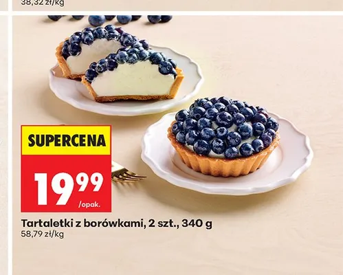 Tartaletki z borówkami 2-pak promocja w Biedronka
