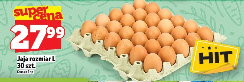 Jaja rozmiar L promocja w TOPAZ