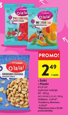 Żelki trusberry promocja w Intermarche