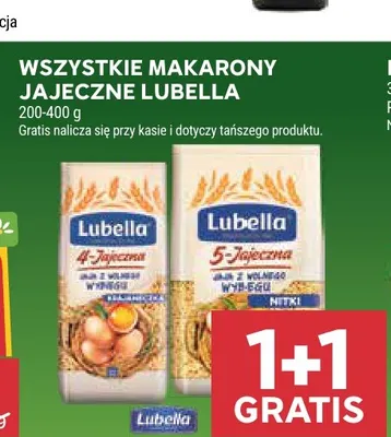 Makaron 5-Jajeczna nitki Lubella promocja w Stokrotka
