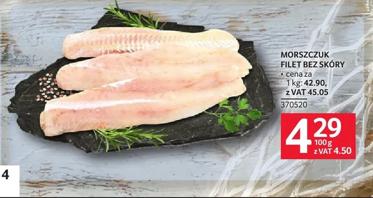 Morszcuk filet bez skóry promocja w Selgros