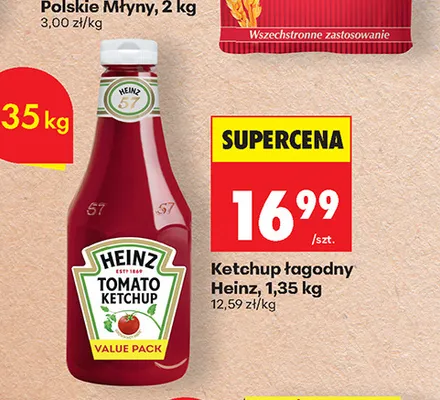 Ketchup łagodny Heinz promocja w Biedronka