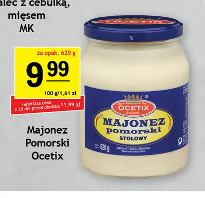Majonez Pomorski Ocetix promocja w Gram Market