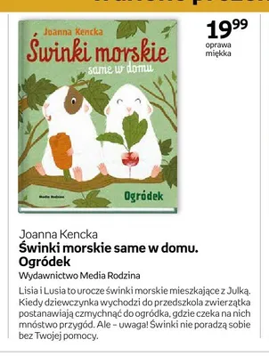 Książka Świnki morskie same w domu. Ogródek Joanna Kencka oprawa miękka promocja w Empik