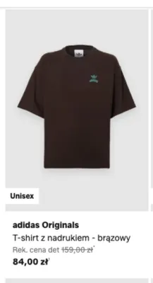 T-shirt z nadrukiem adidas Originals brązowy promocja w Lounge by Zalando