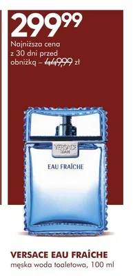 Woda toaletowa męska Versace Eau Fraîche promocja w Super-Pharm
