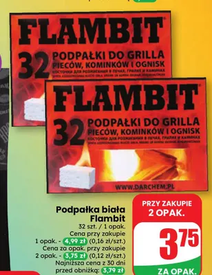 Podpałka biała Flambit promocja w Dino