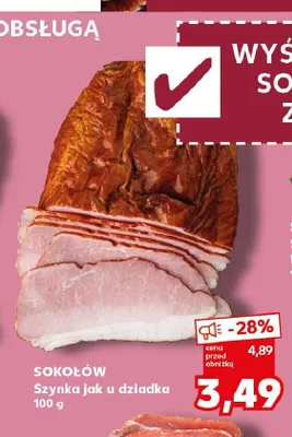 Szynka jak u dziadka Sokołów promocja w Kaufland
